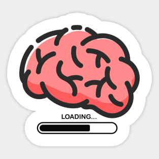 Brain Loading Sticker